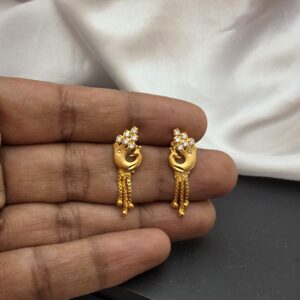 Premium foaming ad stone chain drops earing