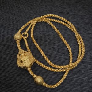  Premium foaming reversible lakshmi mugappu chain 