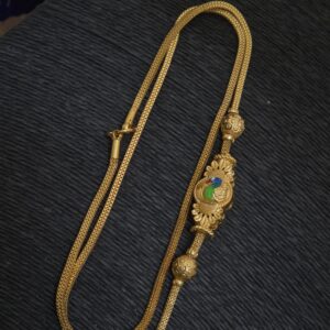  Premium foaming enamel lakshmi reversible mugappu chain 
