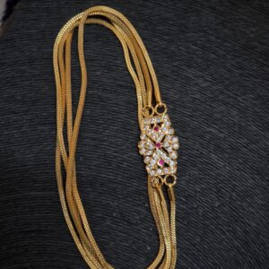 Premium impon ad stone mugappu chain 