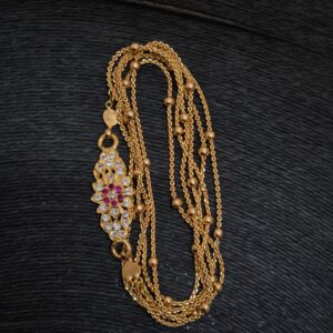 Premium impon ad stone mugappu chain