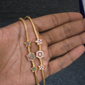 Premium foaming ad stone mugappu chain 