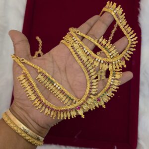  Premium foaming ad stone arumbu necklace