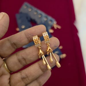 Premium ad rose chain drops earing