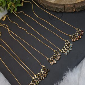 Premium foaming ad stone colour variable neck chain 