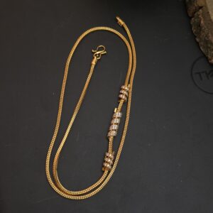 Premium foaming ad stone mugappu chain 