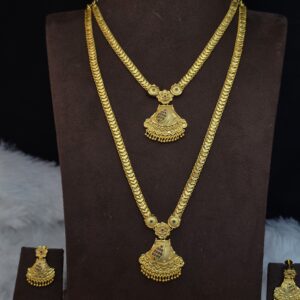 Premium foaming wedding combo set comes necklace haram with stud