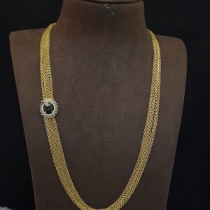 Premium matt chandra ad stone mugappu chain 