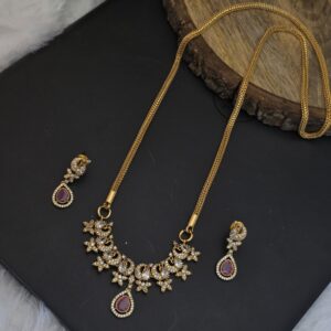 Premium foaming ad stone 28 inch ruby dollar chain