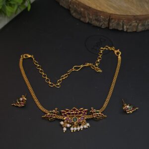 Premium matt ad stone kemp necklace