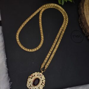 Premium impon ad stone 32 inch jaminthar dollar chain