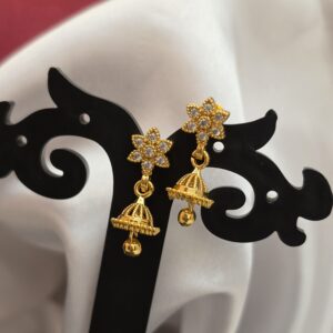 Premium foaming ad stone jhumka 