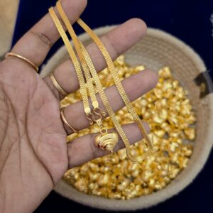  Premium foaming one day offer 18 inch heart dollar chain 