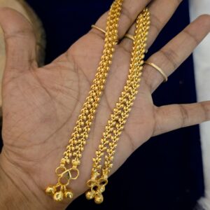  Premium foaming v type anklets with sounding balls