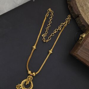  Premium foaming chandhbali lakshmi necklace 