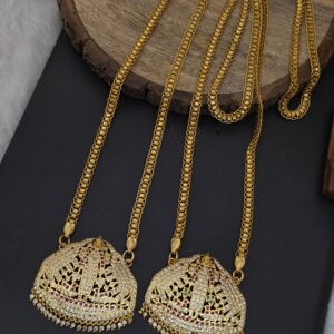 Premium impon ad stone 32 inch dollar chain 