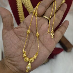 Premium foaming ad stone ball necklace