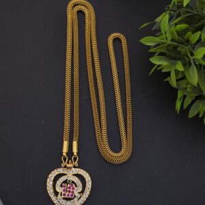 Premium impon ad stone 32 inch dollar chain