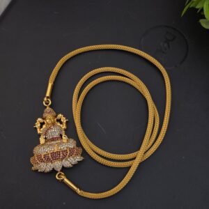  Premium foaming  28 inch ad stone lakshmi mugappu chain 