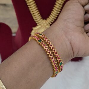 Premium matt red gold bangle
