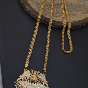 premium foaming 32 inch impon lakshmi dollar chain 