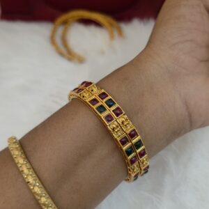 Premium matt ad stone bangle