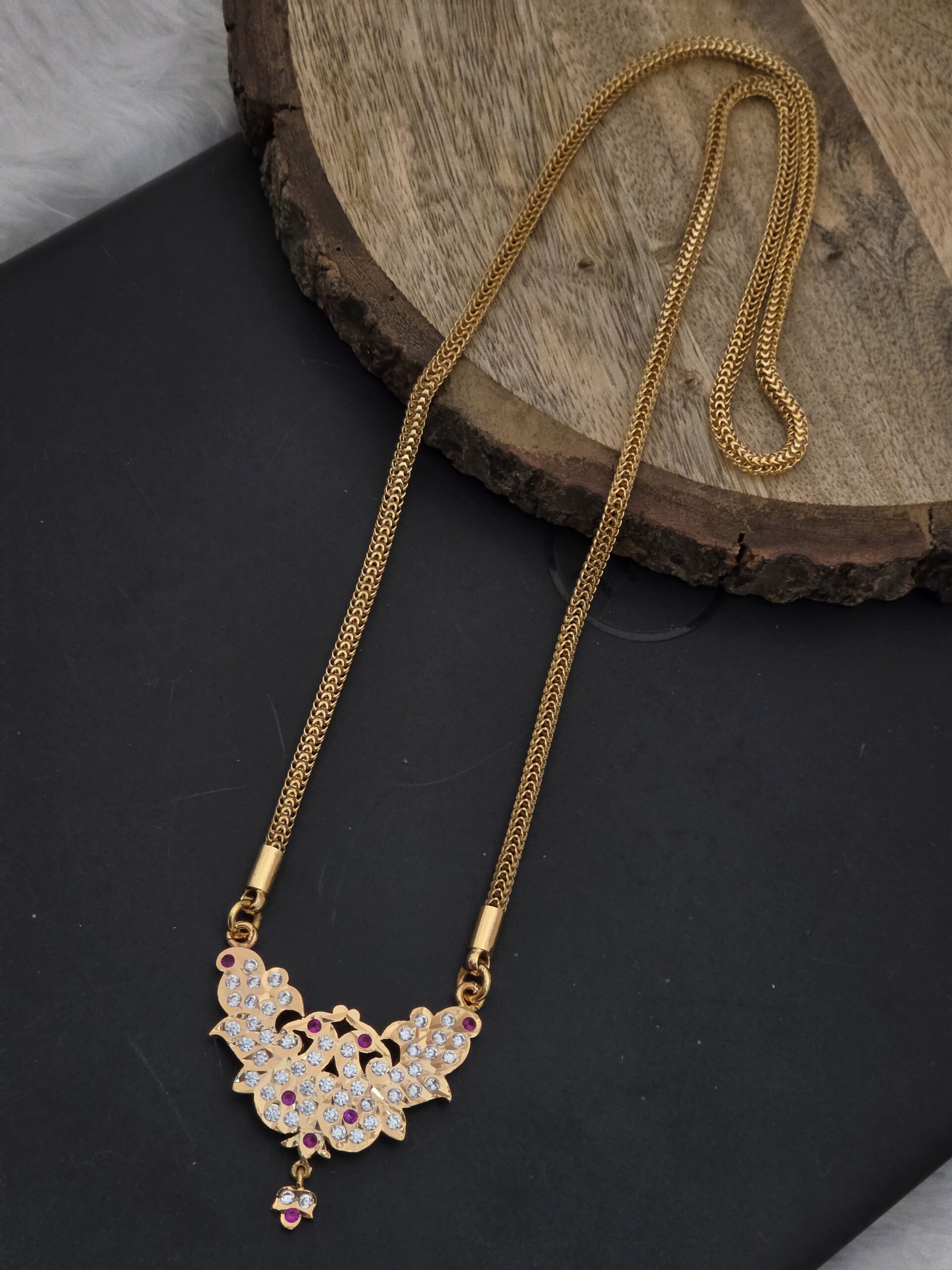 Premium impon ad stone 28 inch dollar chain