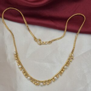 Premium foaming pearls necklace 