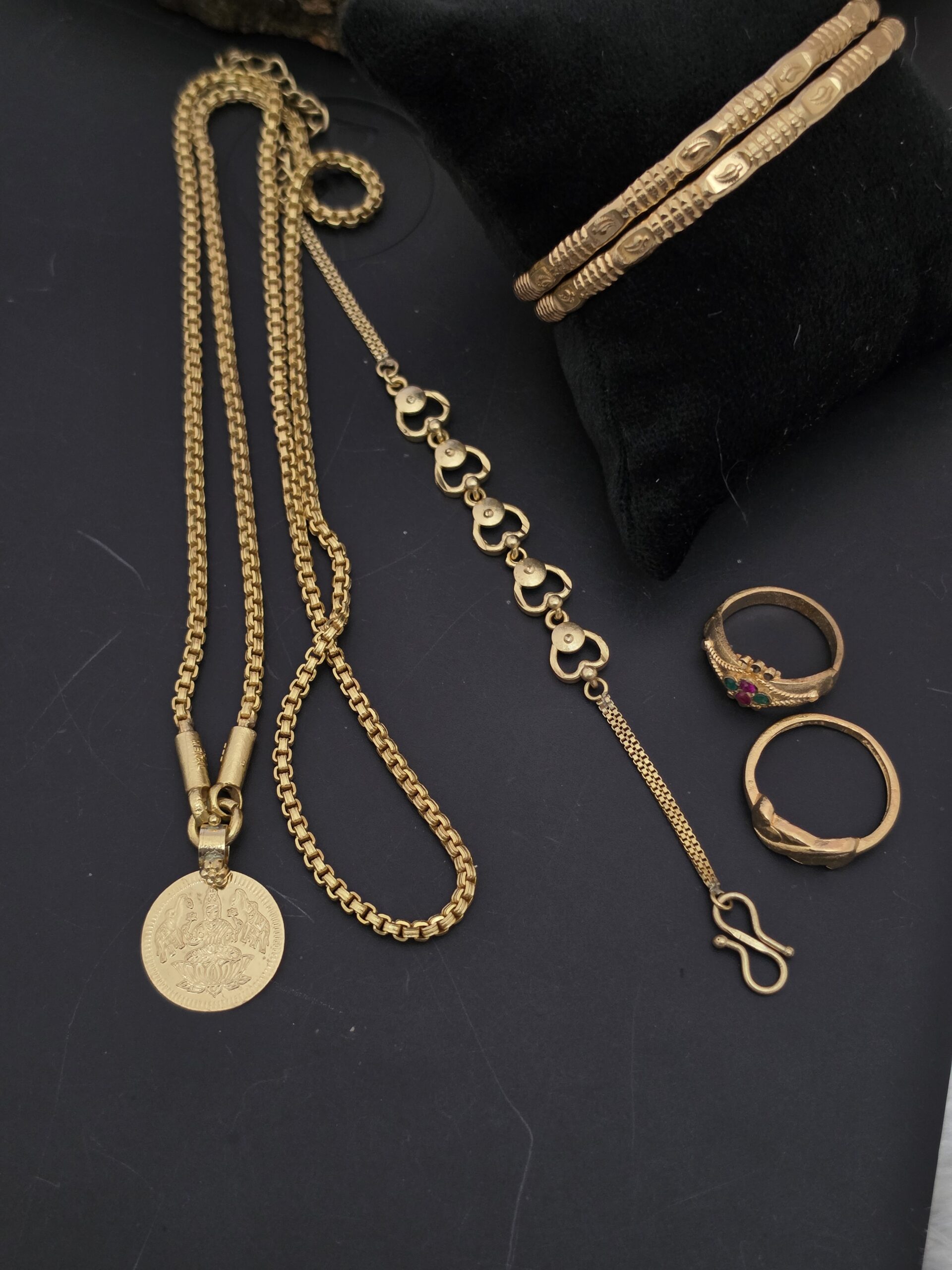 Premium impon 24 inch dollar chain,bracelet, bangle with ring