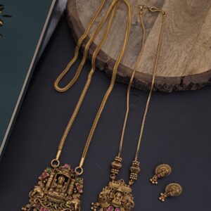  Premium mat ad stone 32 inch dollar chain and necklace combo