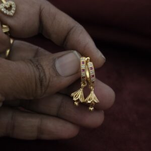 Premium faoming ad stone bali jhumka