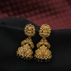 Premium  matt ad stone lakshmi jhumka