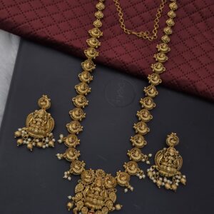 Premium Matt Antique Lakshmi Haram