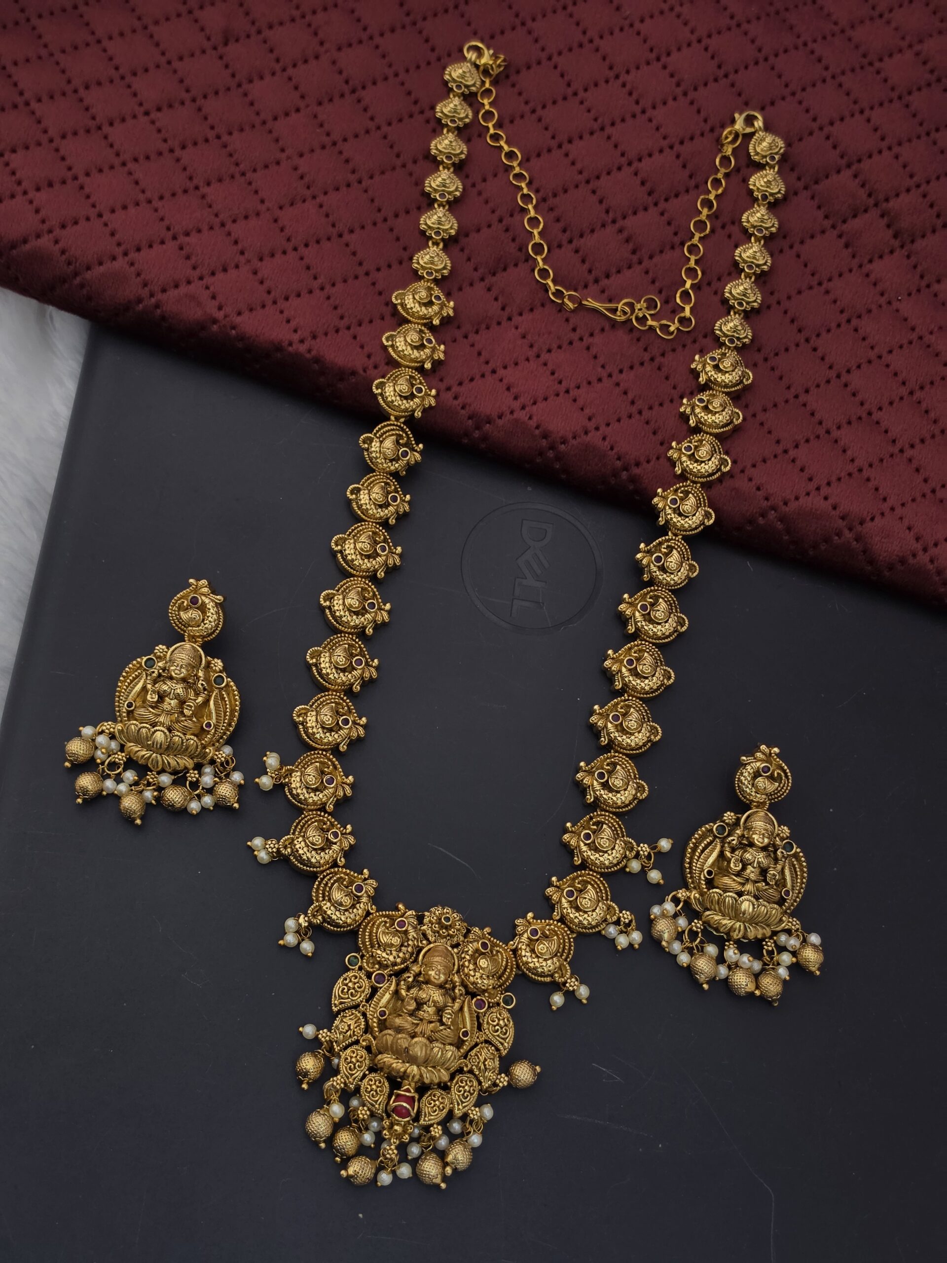 Premium Matt Antique Lakshmi Haram
