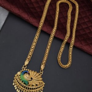 Premium foaming enamel peacock  28 inch  dollar chain
