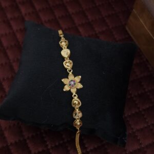 Premium foaming ad stone flower bracelet