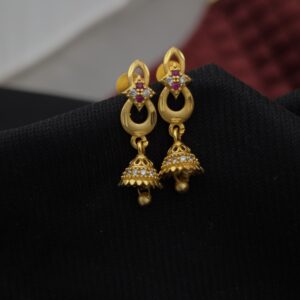 Premium foaming ad stone drops jhumka