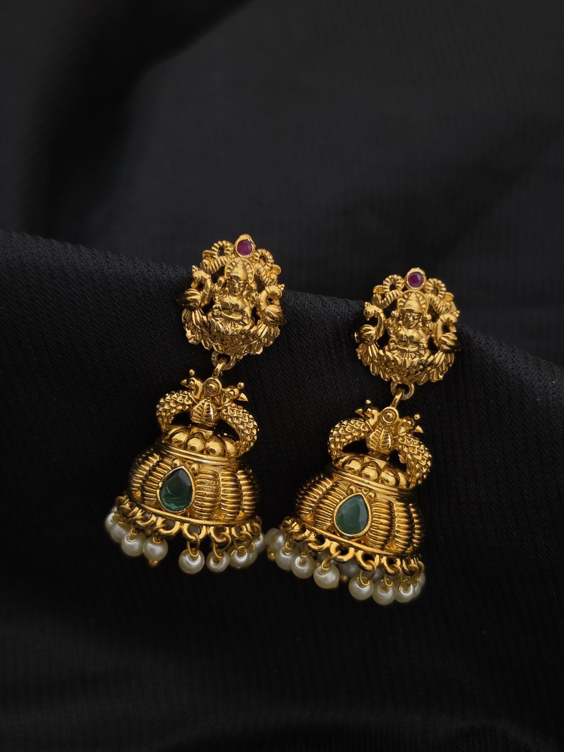 Premium matt antique jhumka