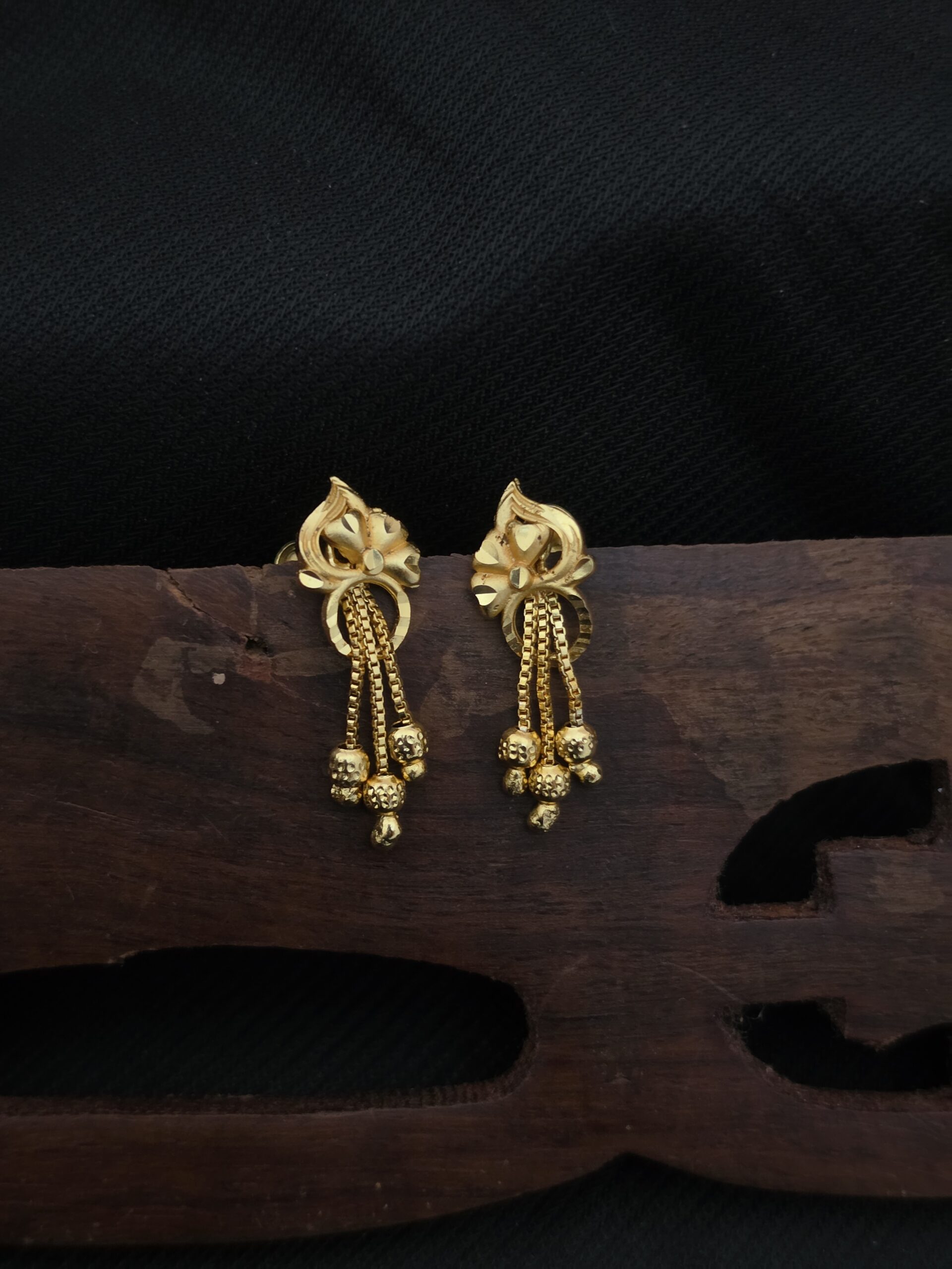 premium foaming chain drops earings