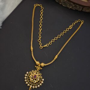 Premium foaming ad stone necklace 