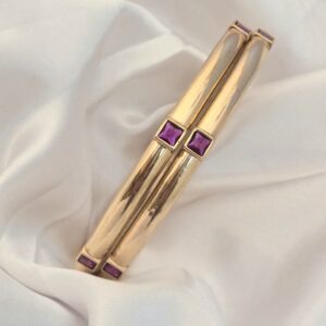 Premium impon ad stone bangle