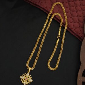 premium foaming  AD Stone flower 28 inches Dollor Chain