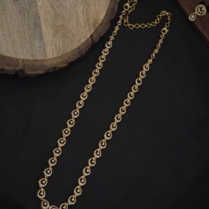 Premium Matt Ad Stone Necklace with Earings,