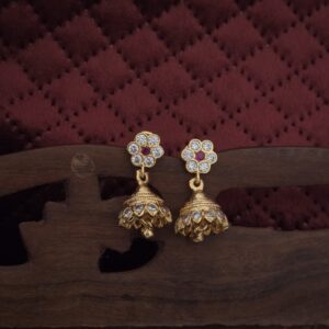 Premium Impon AD Stone Jhumkha