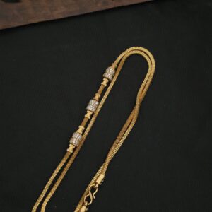 Premium foaming Ad stone Mugappu Chain.