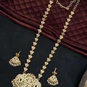 Premium Impon Lakshmi Haram With Stud