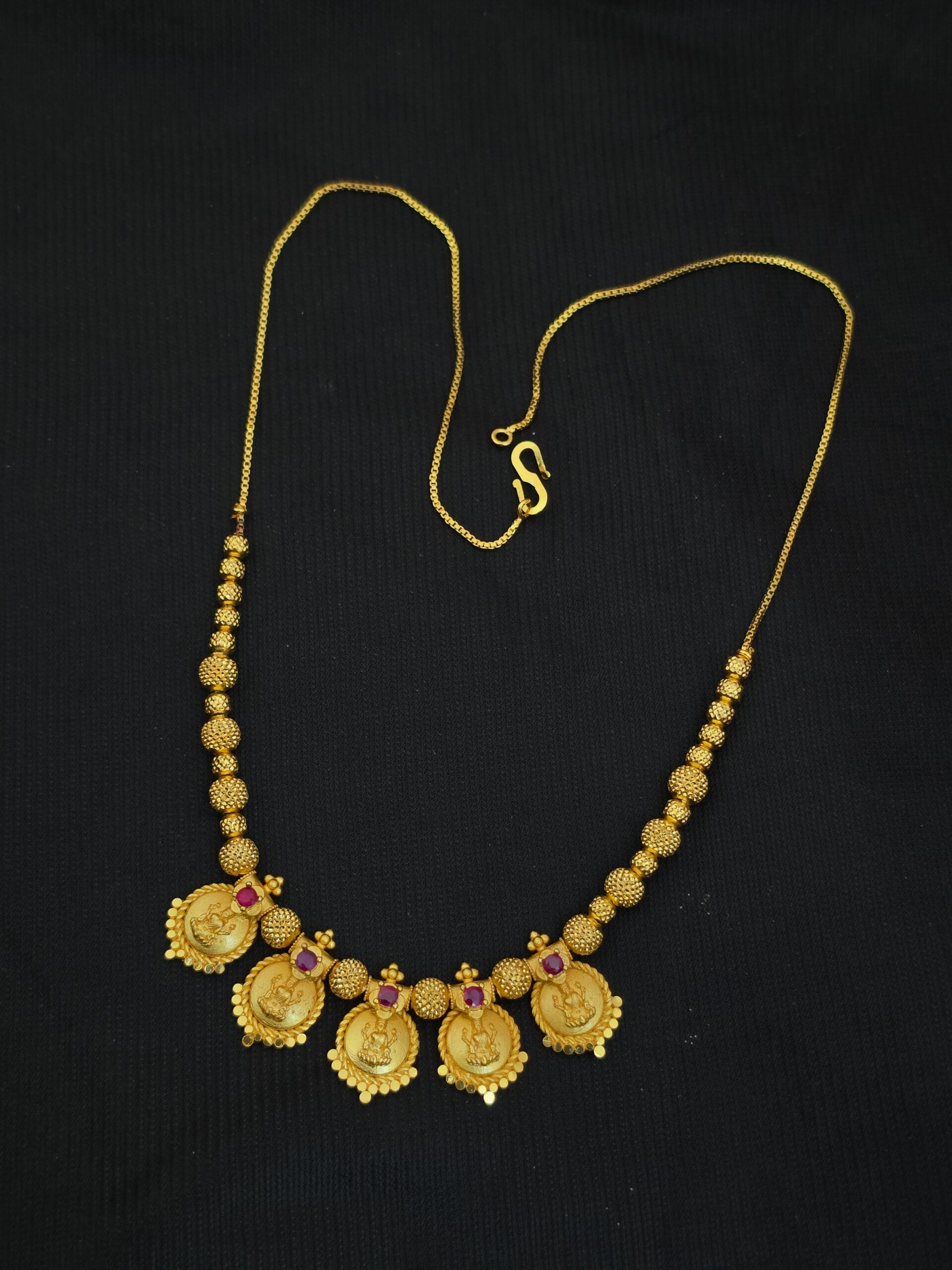 Premium Foaming Lakshmi Coin Necklace