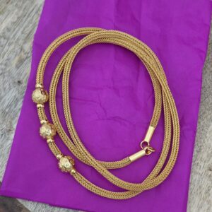 Premium Foaming Ball Mugappu Chain 24 Inch