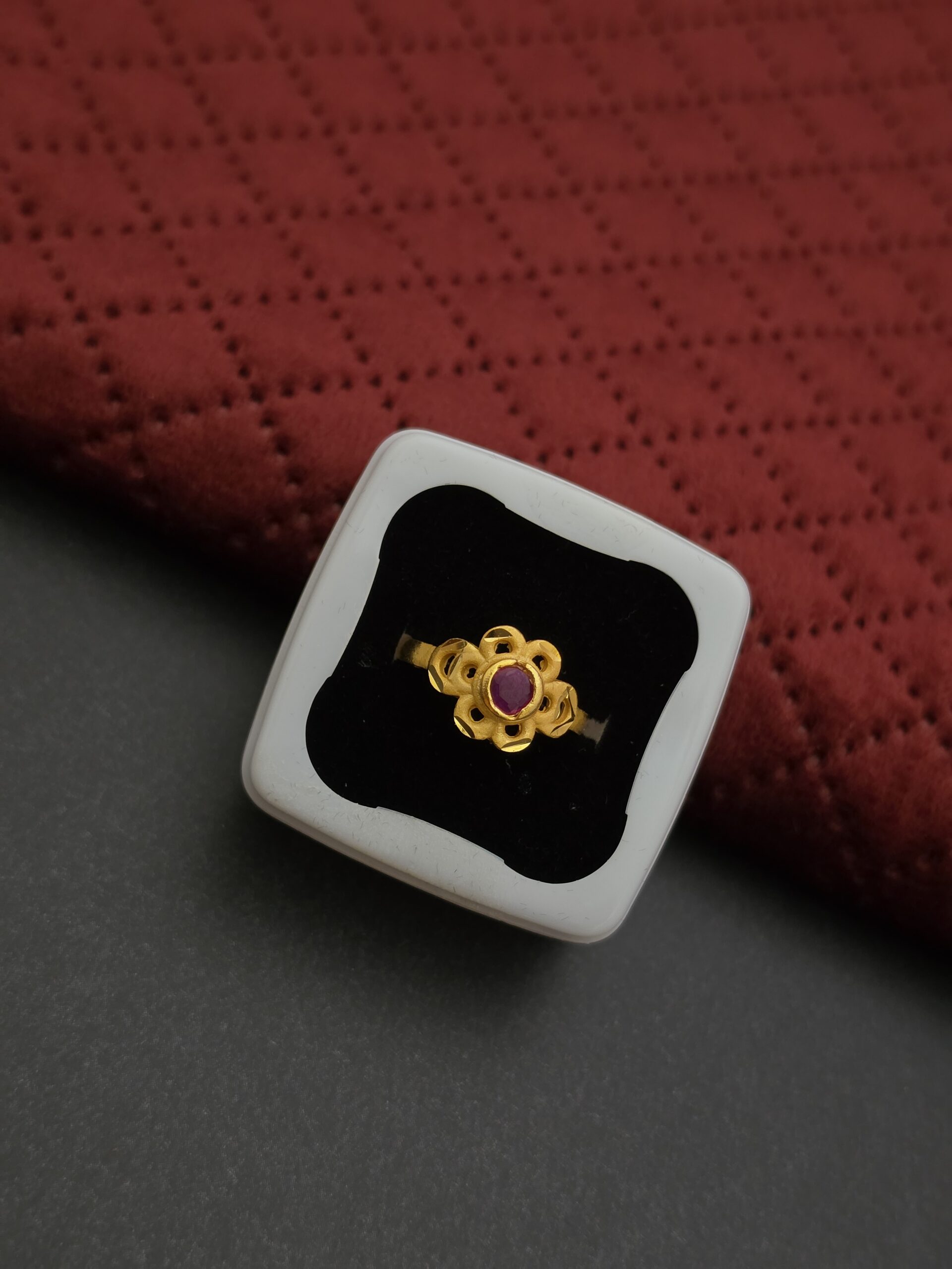 Premium Foaming Ruby Stone Womens Ring