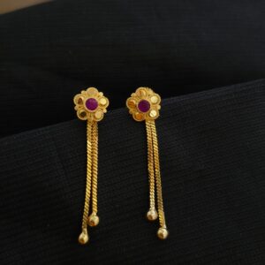 Premium Foaming Ruby Stone ChainDrops